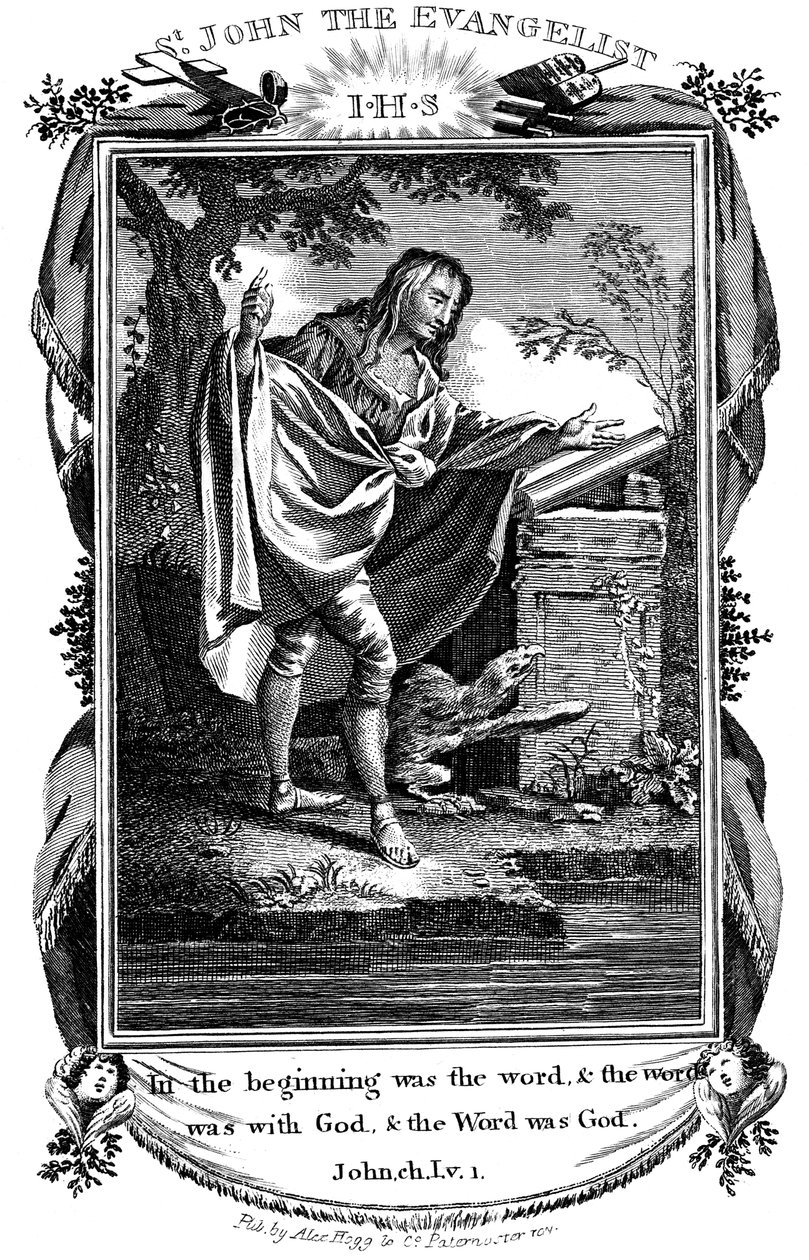 Johannes evangelisten, c1808 af Unbekannt