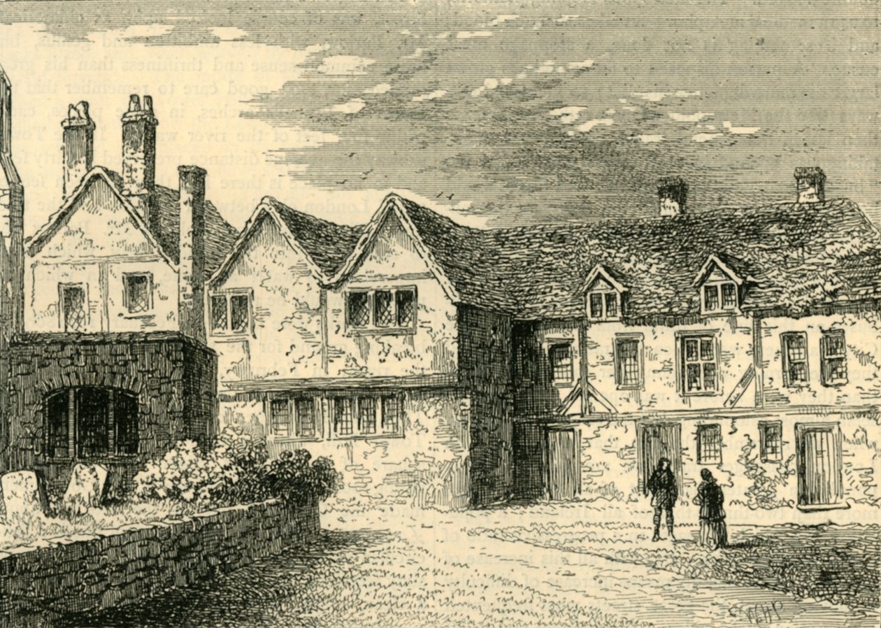 St. Katherines Hospital - Brødrenes huse i 1781, c1872. af Unbekannt