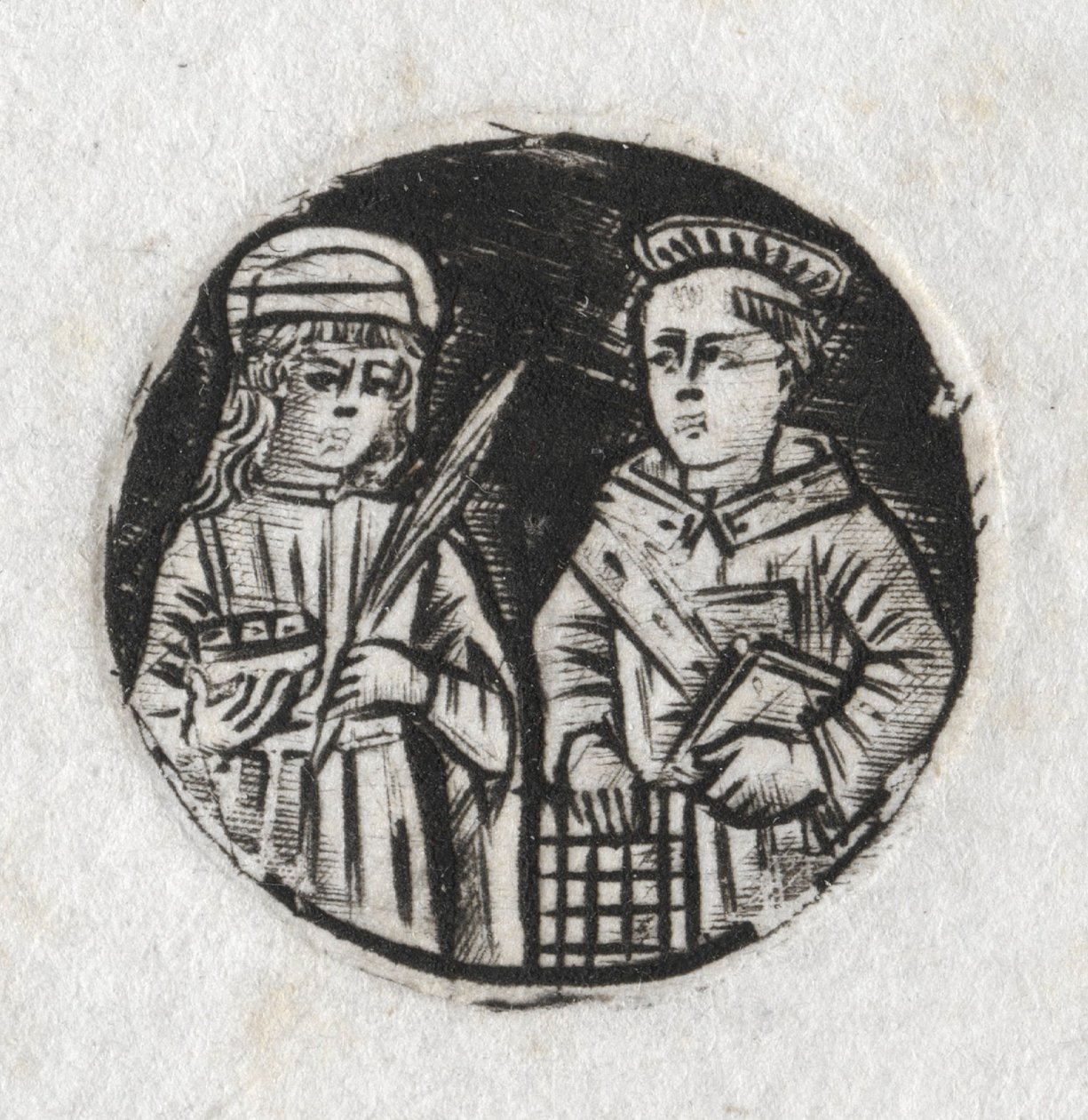 St. Lawrence og St. Lucy, ca. 1487. af Unbekannt