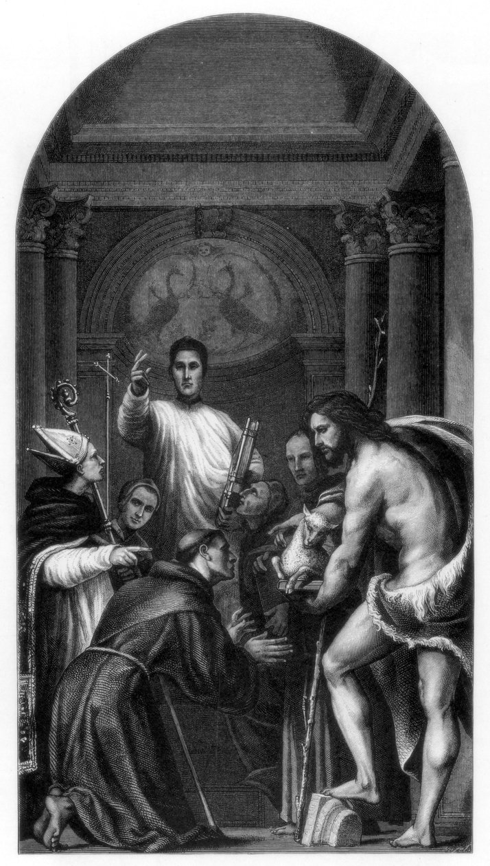 Sankt Lorenzo Giustiniani og andre hellige, 1532 1870 af Unbekannt