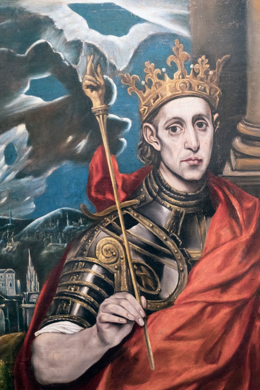 St. Louis, konge af Frankrig, af en tilhænger af El Greco, udstillet i El Greco-museet, Toledo, Toledo-provinsen, Castilla-La Mancha, Spanien af Unbekannt