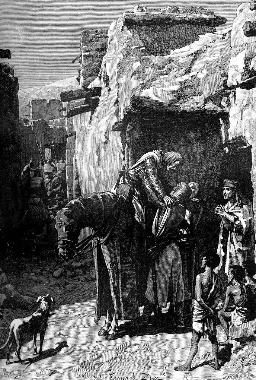 St. Louis, konge af Frankrig, søger tilflugt fra saracenerne, 1909 af Unbekannt