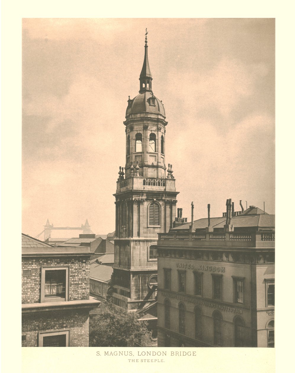 St Magnus, London Bridge, The Steeple, midten af slutningen af det 19. århundrede. af Unbekannt