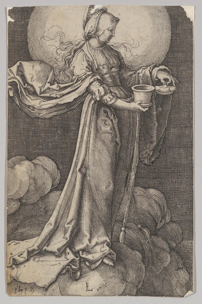 St. Mary Magdalene on the Clouds omvendt kopi.n.d. af Unbekannt