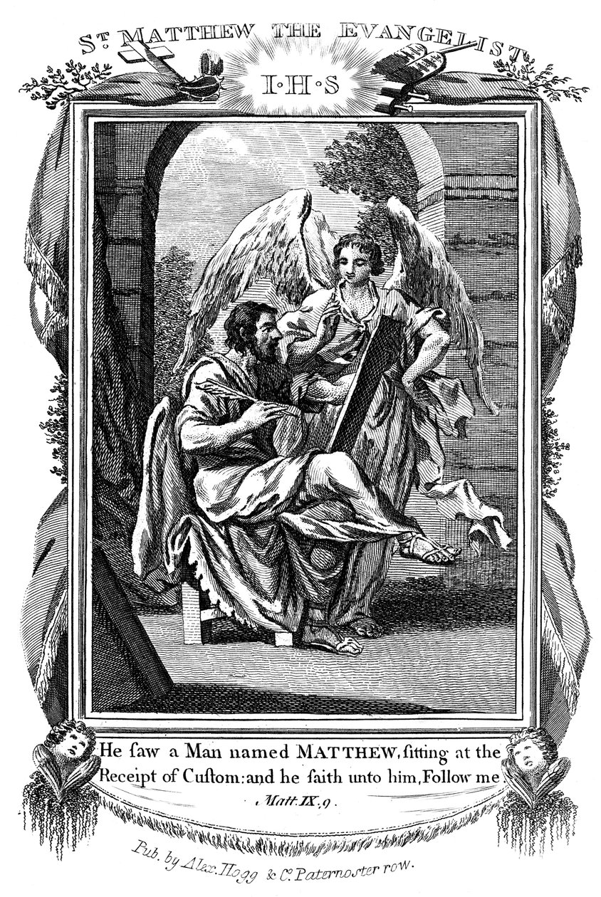 St. Matthæus evangelisten, c1808 af Unbekannt