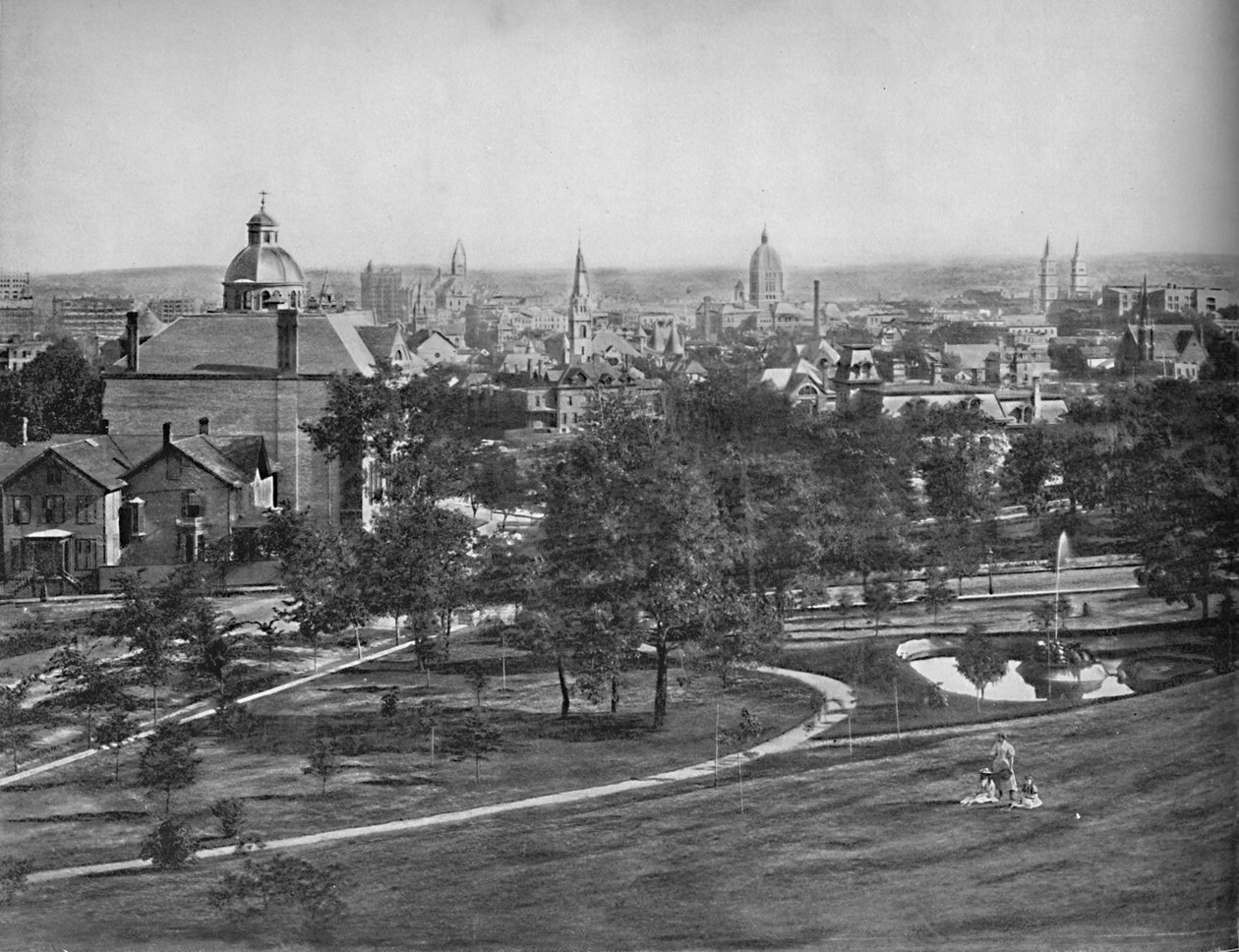 St. Paul fra Merriams Hill, c1897. af Unbekannt