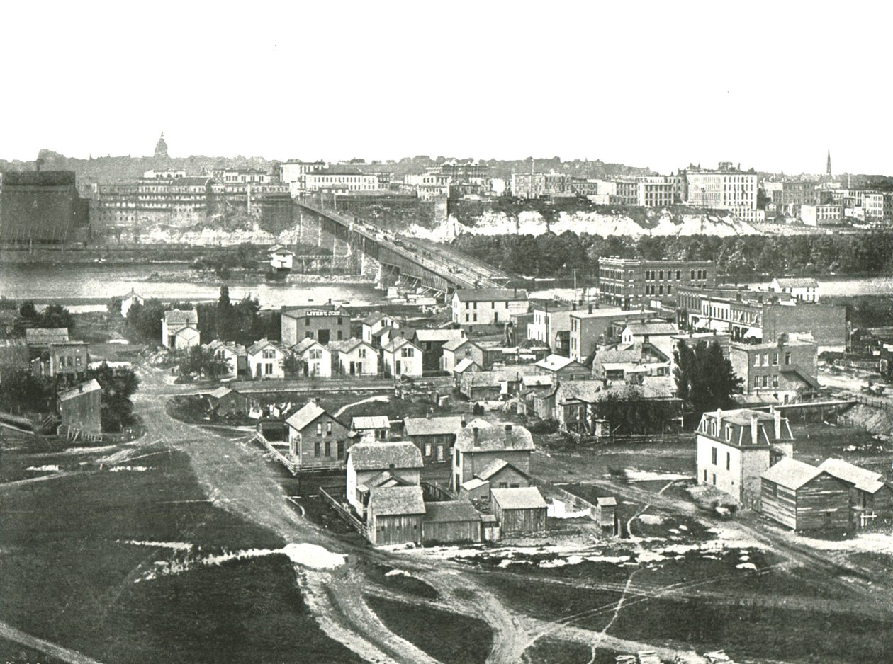 St Paul fra vest, USA, 1895. af Unbekannt