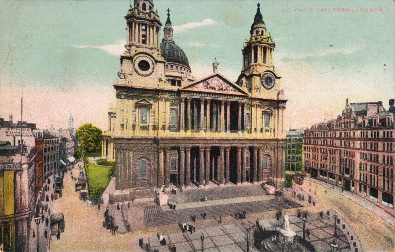 St. Pauls Cathedral, London, c1905 af Unbekannt