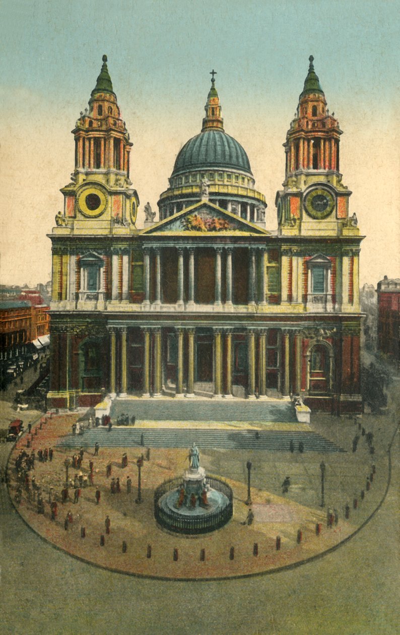 St. Pauls Cathedral, London, c1910. af Unbekannt
