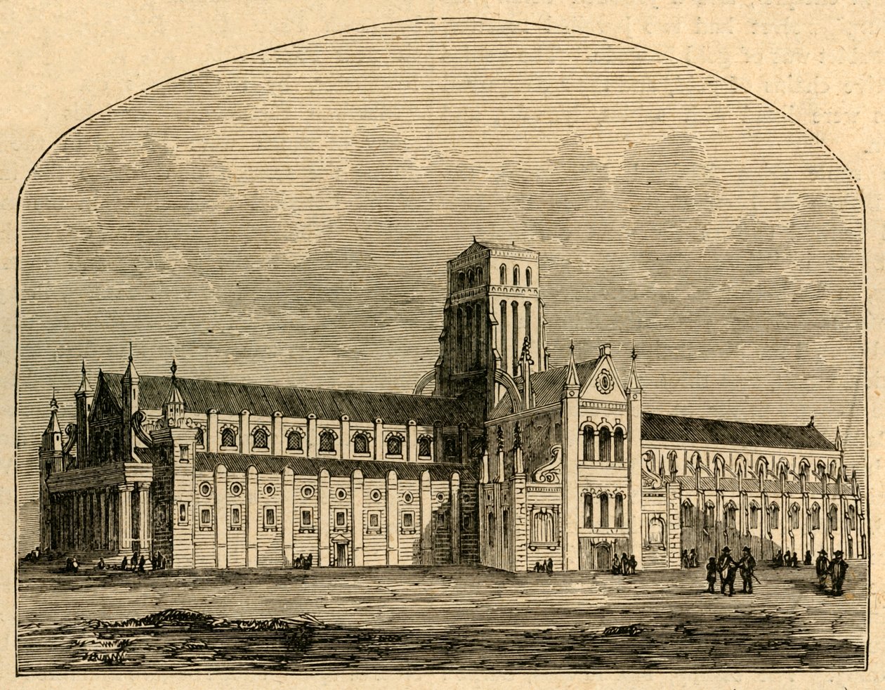 St. Pauls efter Spirets Fald, set fra Hollar, 1897. af Unbekannt