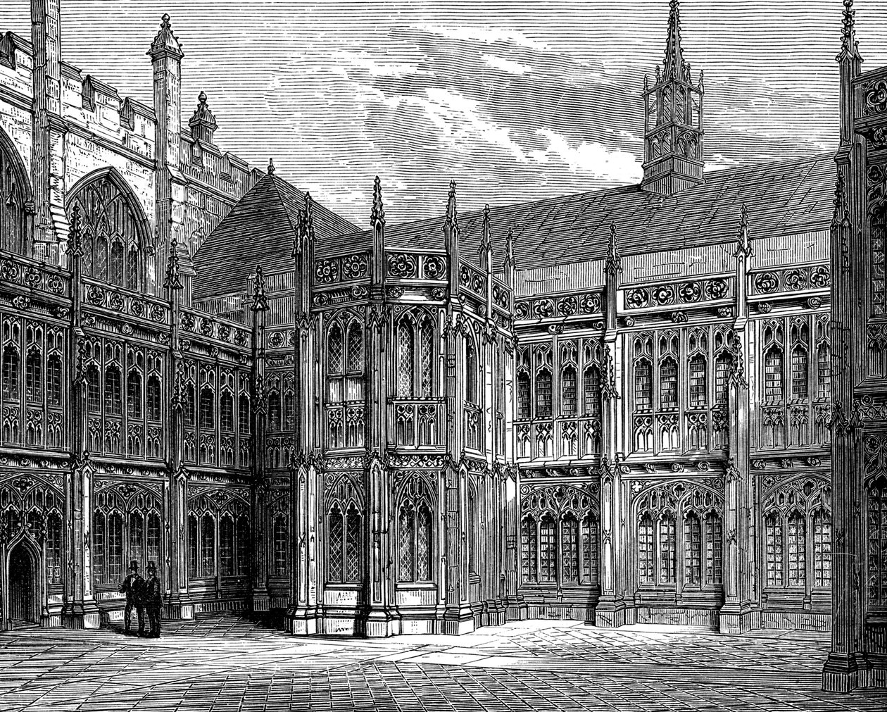 St Stephens Cloisters, Westminster Hall, London, 1900 af Unbekannt