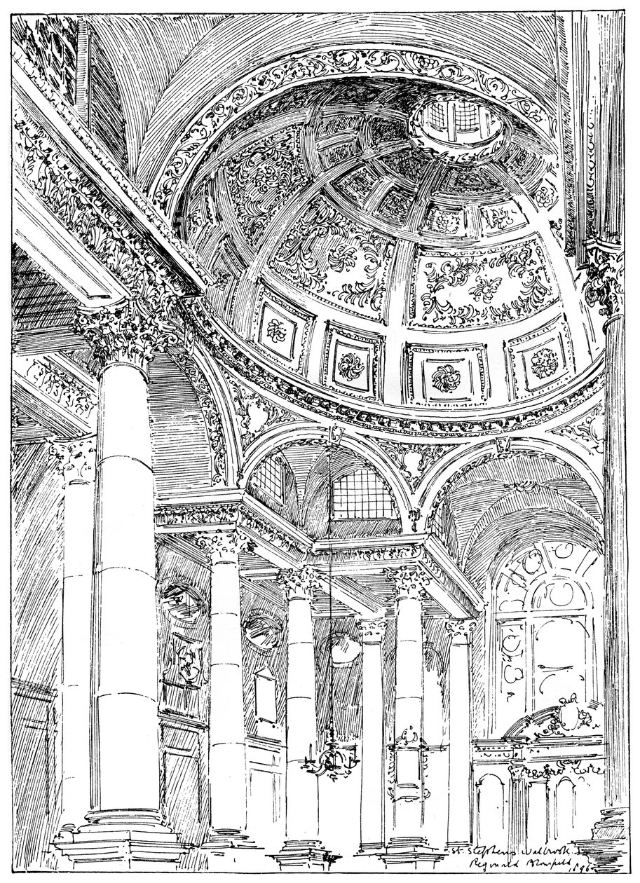 St Stephens Walbrook, 1899 af Unbekannt