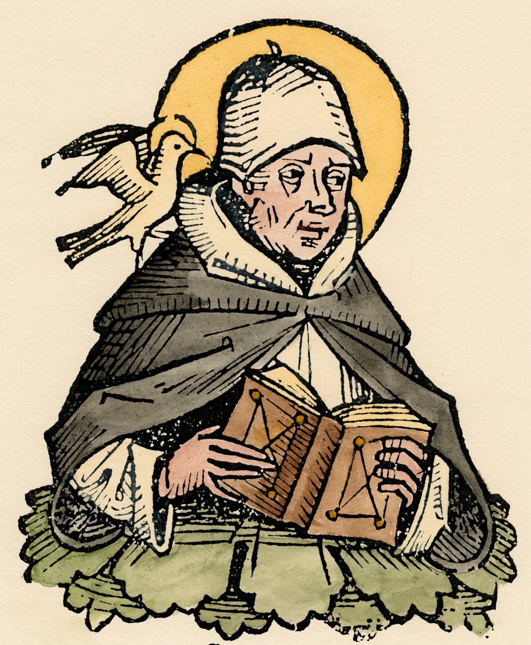 St Thomas Aquinas, italiensk filosof og teolog fra det 13. århundrede af Unbekannt