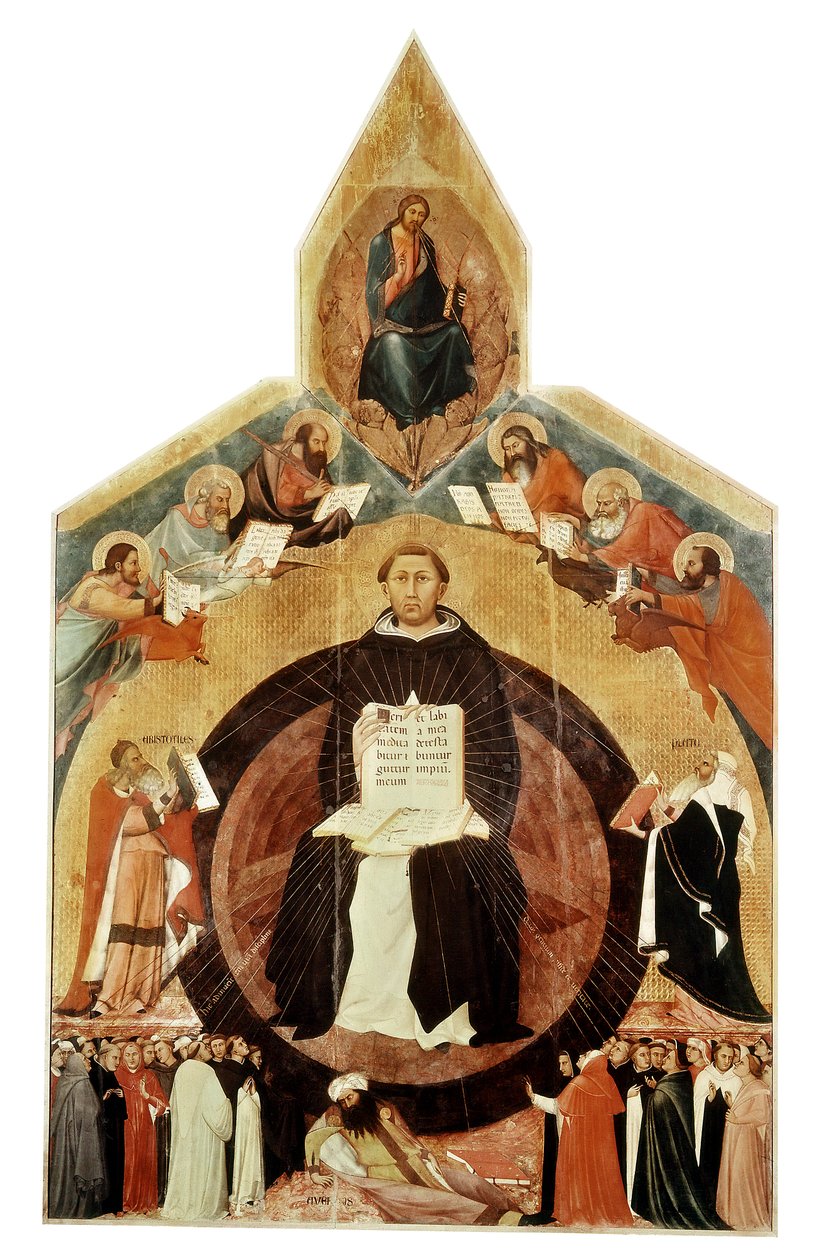 St Thomas Aquinas, italiensk teolog og filosof af Unbekannt