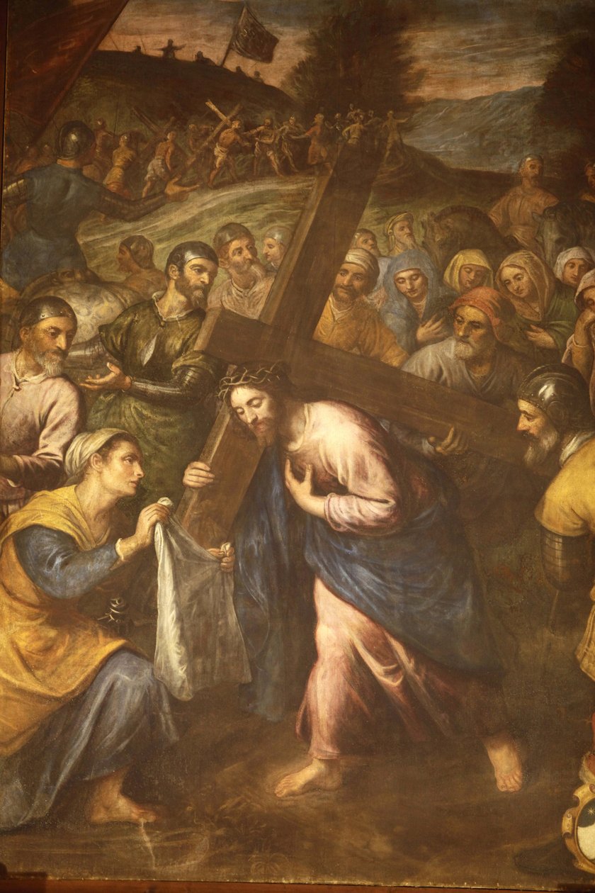 Sta Veronica og Jesus bærer sit kors, Tricase, Italien af Unbekannt