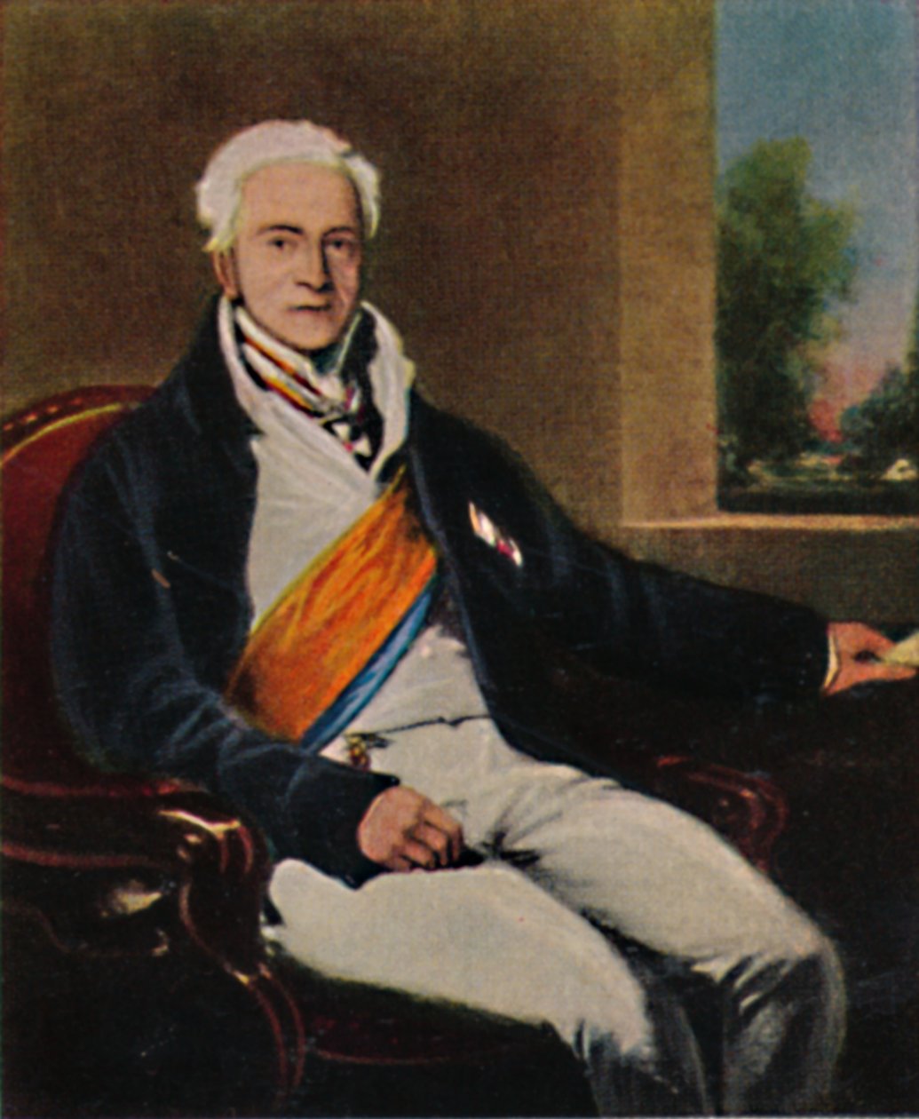 Statskansler Prins Hardenberg 1750-1822. - Maleri af Lawrence, 1934. af Unbekannt