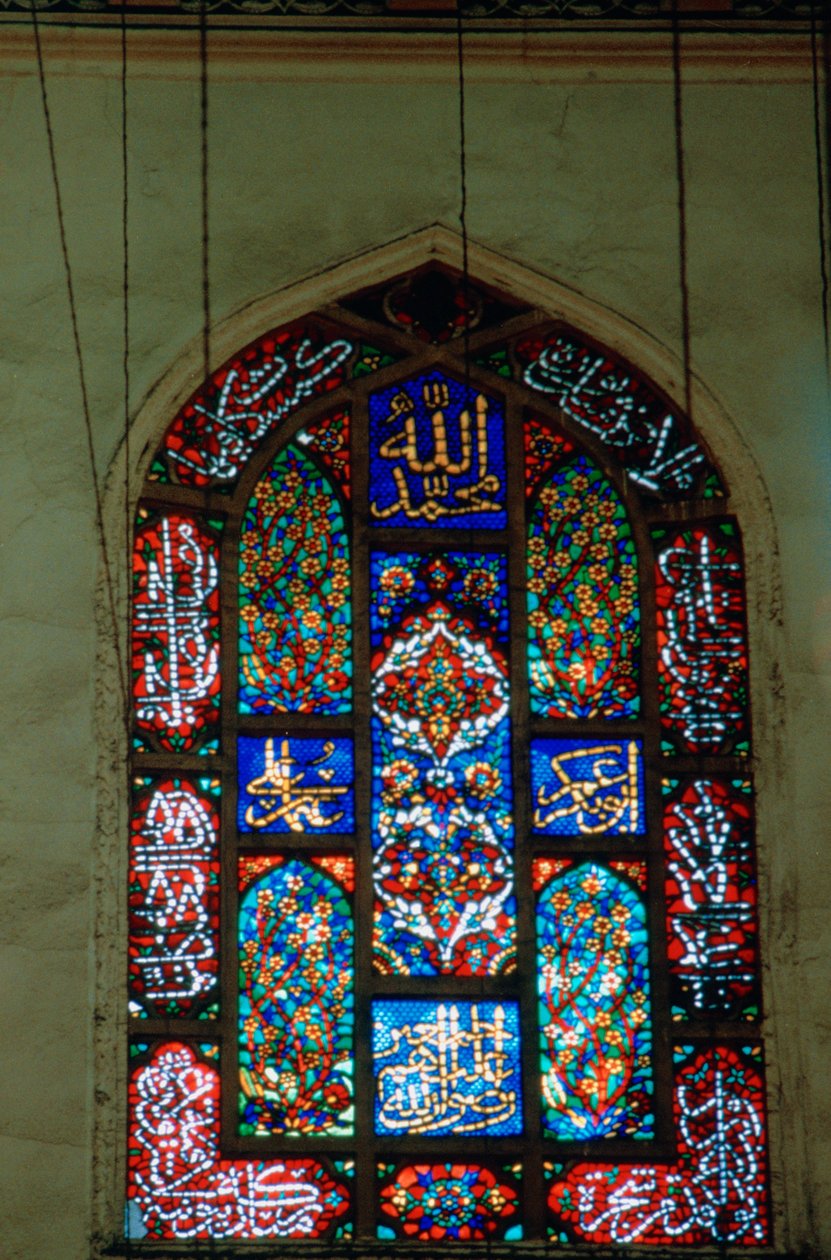 Farvede glasvindue, Suleymaniye-moskeen, 1557 af Unbekannt