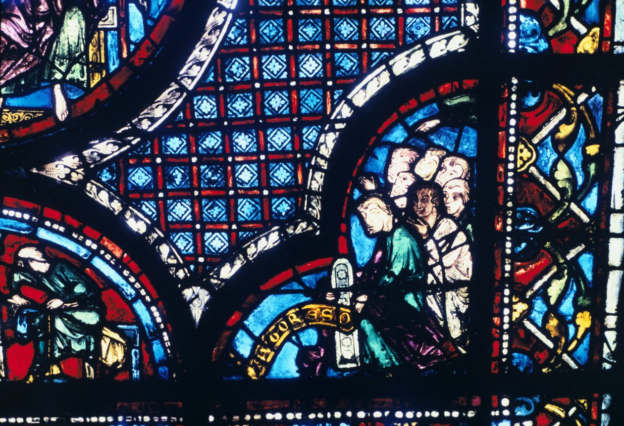Glasmaleri, Chartres Cathedral, Frankrig, 1194-1260 af Unbekannt