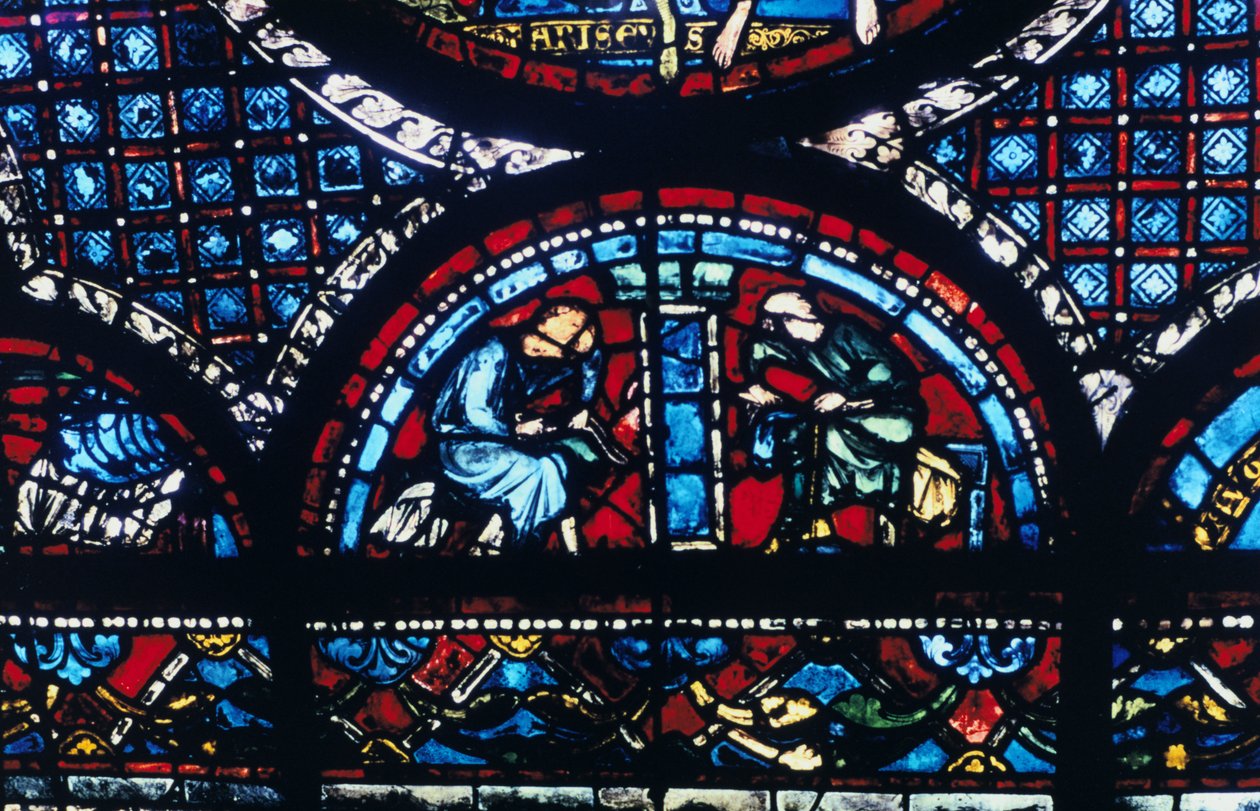 Glasmaleri, Chartres Cathedral, Frankrig, 1194-1260 af Unbekannt