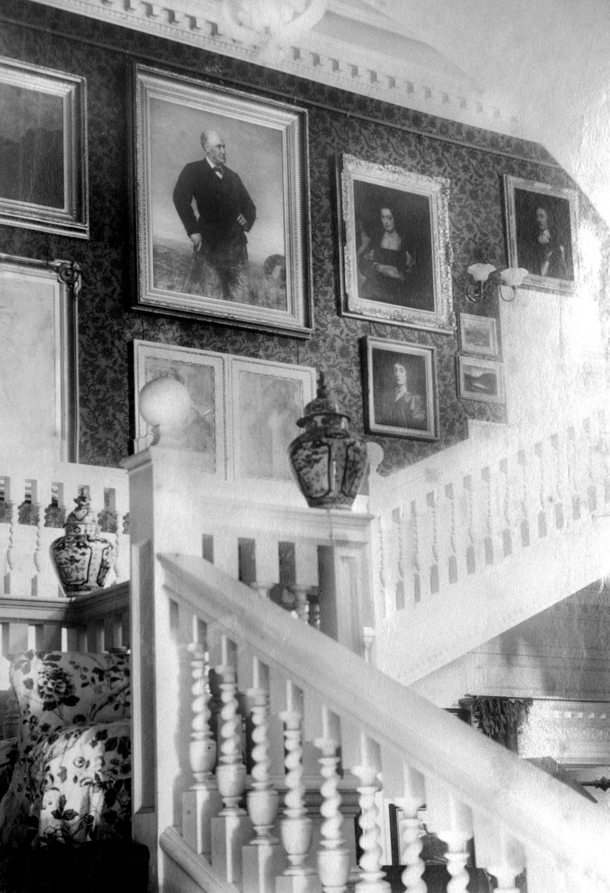 Trappe dekoreret med malerier, c1882 af Unbekannt