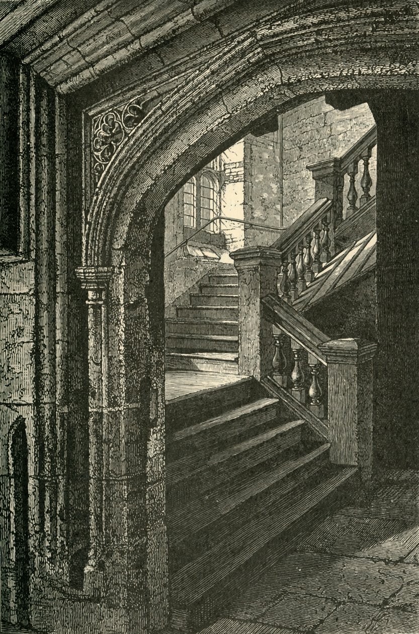 Trappe til Kapellet og Øvre Skole, 1911. af Unbekannt