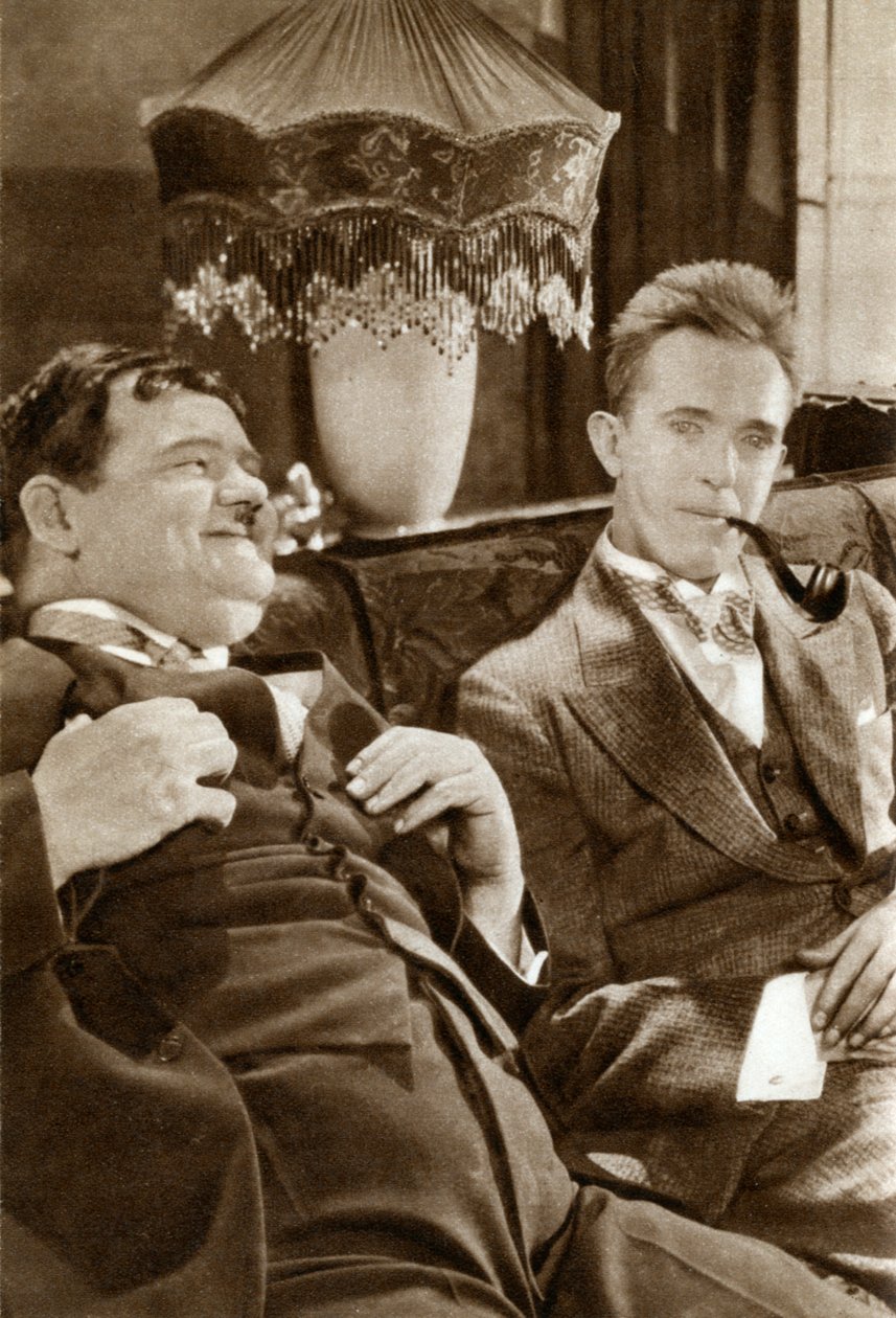Stan Laurel og Oliver Hardy, amerikansk-baseret komedieduo, 1933 af Unbekannt
