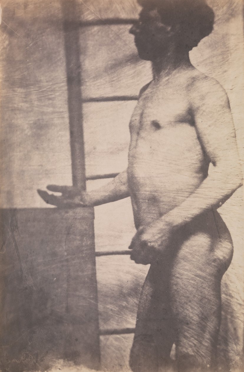 [Stående nøgen mand], ca. 1856. af Unbekannt