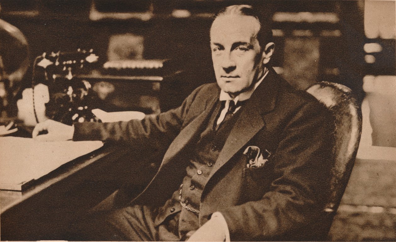 Stanley Baldwin, nyvalgt premierminister i Det Forenede Kongerige, maj 1923 1935. af Unbekannt