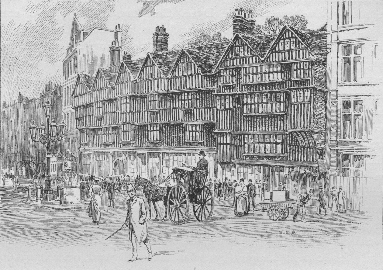 Staple Inn, Holborn Bars, London, c1910 1911 af Unbekannt