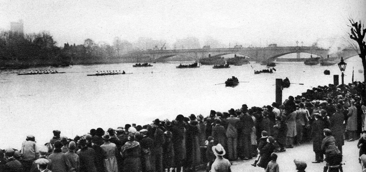 Start af Oxford og Cambridge Boat Race, London, 1926-1927 af Unbekannt