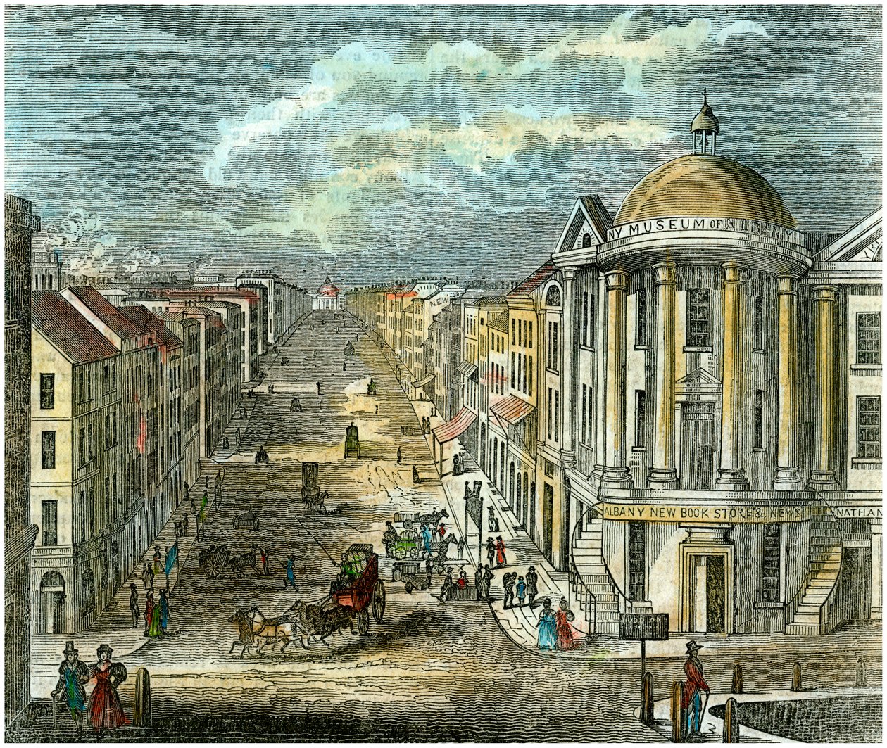 State Street, Albany, New York, USA, c1835 af Unbekannt