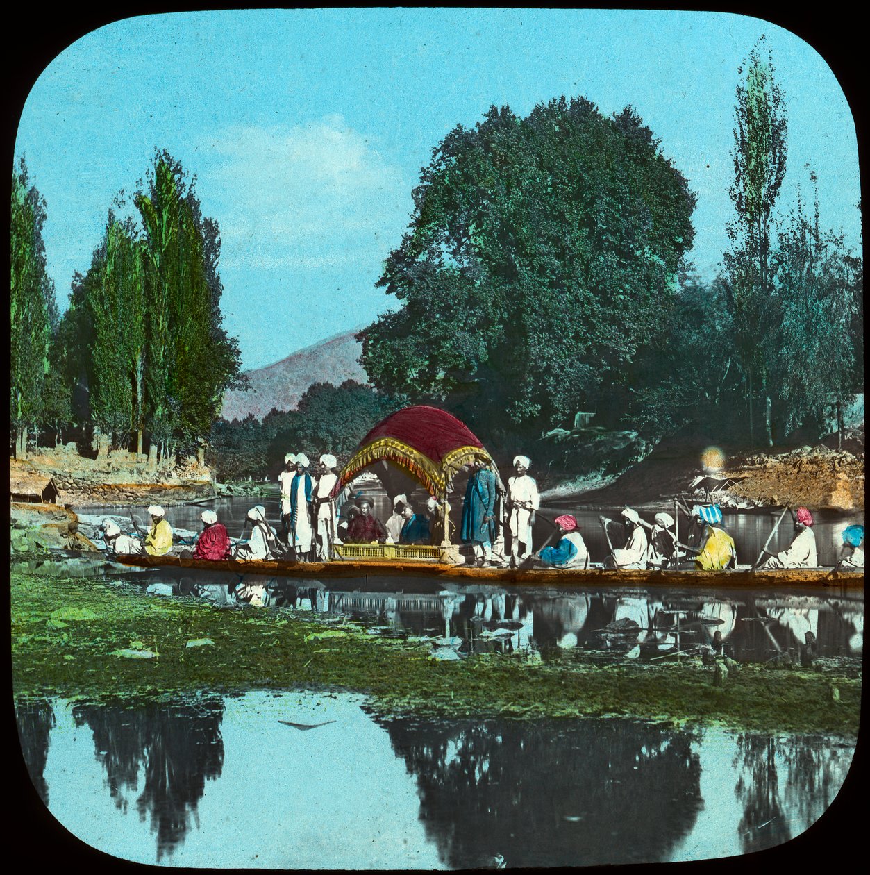 Statspram på Apple Tree Canal, Indien, slutningen af det 19. eller begyndelsen af det 20. århundrede af Unbekannt