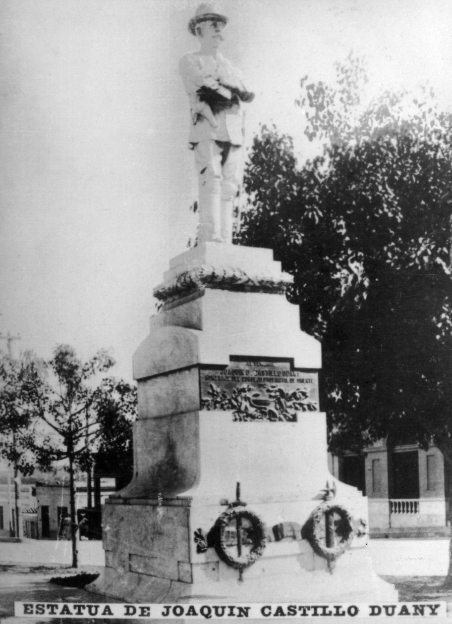 Statue af Joaquin Castillo Duany, 1858-1902, 1920