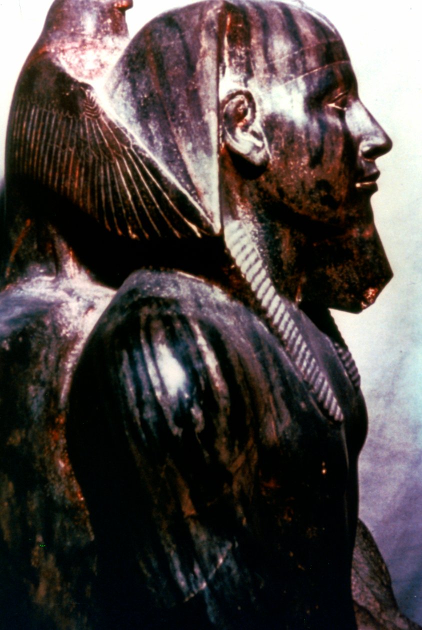 Statue af Farao, Egypten, 4. dynasti af Unbekannt