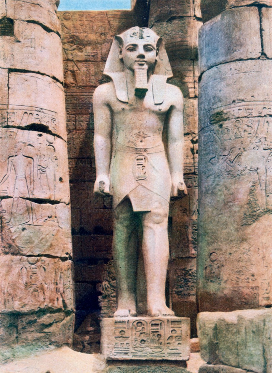 Statue af Ramses II, Luxor, Egypten, 20. århundrede af Unbekannt