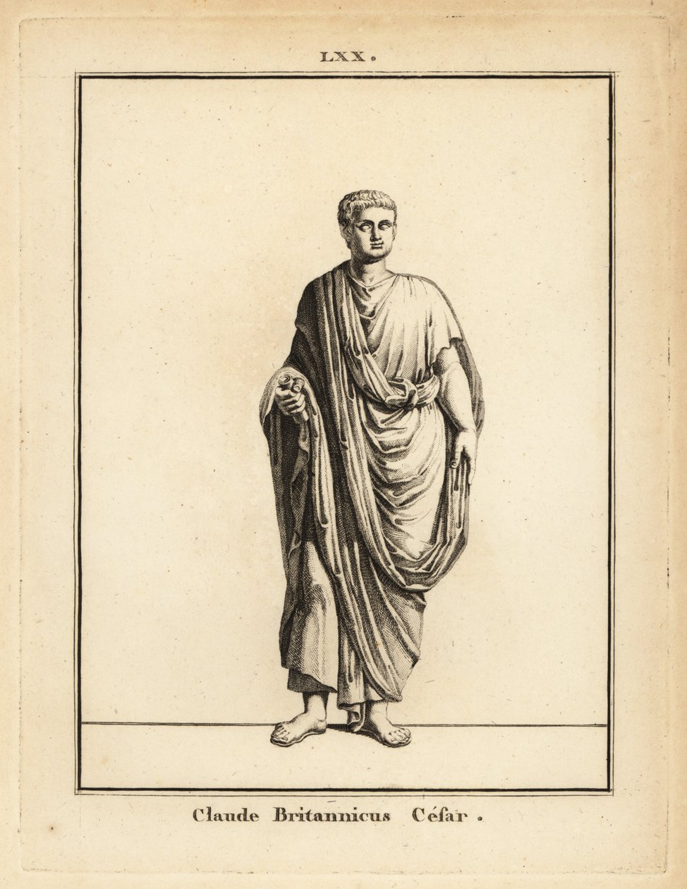Statue af romersk kejser Claudius, Tiberius Claudius Cæsar Augustus Germanicus af Unbekannt