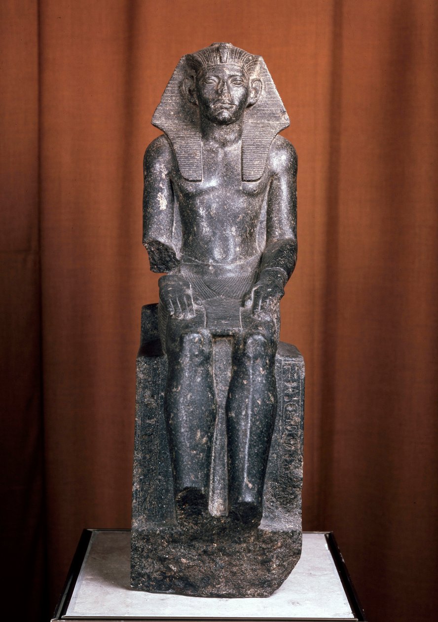 Statue af faraoen Amenemhat III, 1800-tallet f.Kr af Unbekannt