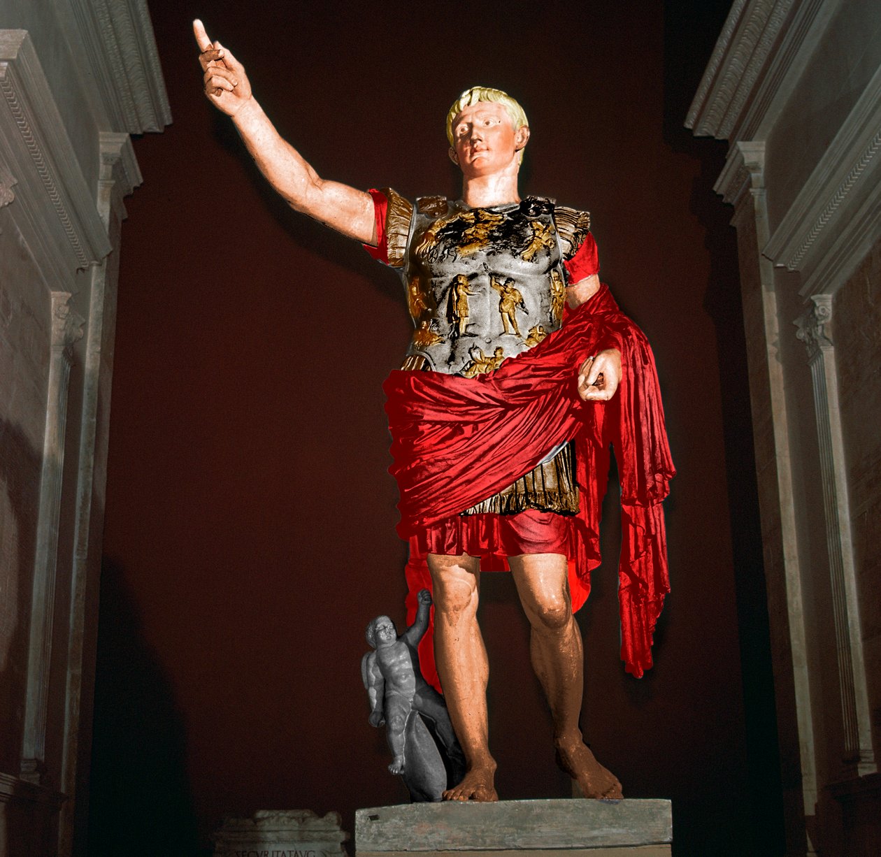 Statue af den romerske kejser Augustus, 1. århundrede f.Kr af Unbekannt