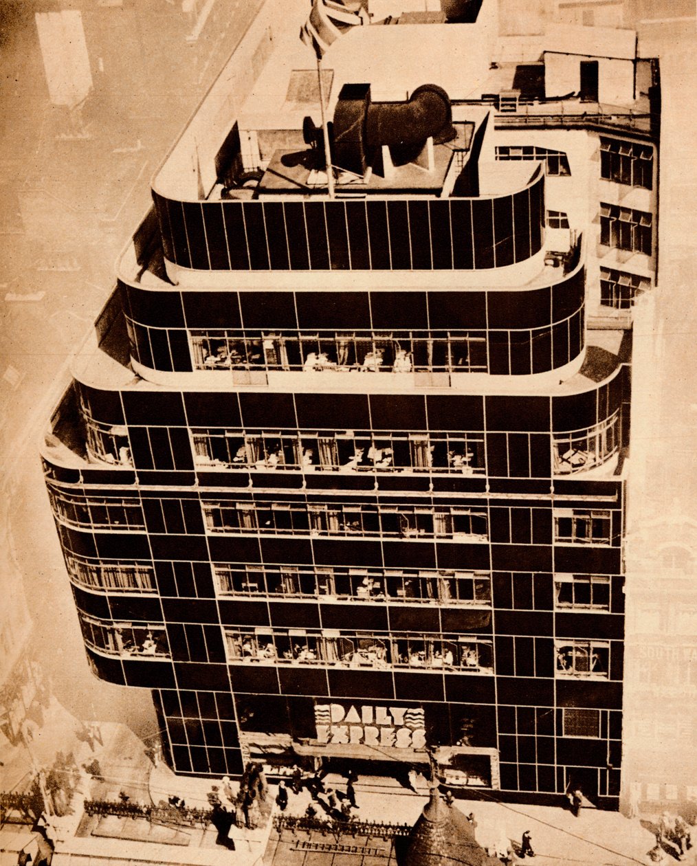 Stål, beton og glas, laver moderne bygninger, 1935. af Unbekannt