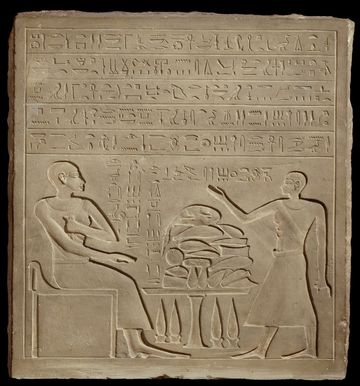 Stela of Imeny, New Kingdom c1540 BC-c1070 BC af Unbekannt