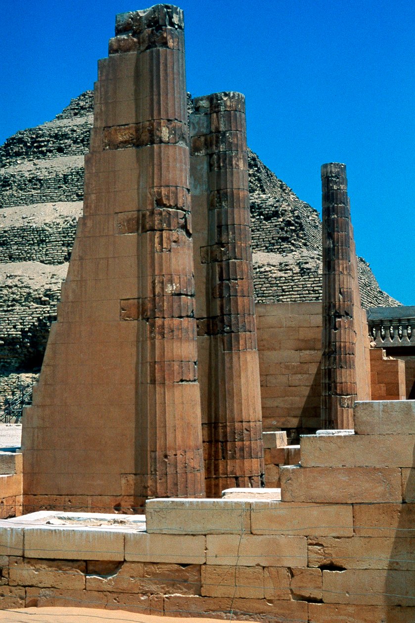 Trinpyramide af kong Djoser Zozer, Saqqara, Egypten, 3. dynasti, c2613 f.Kr. af Unbekannt