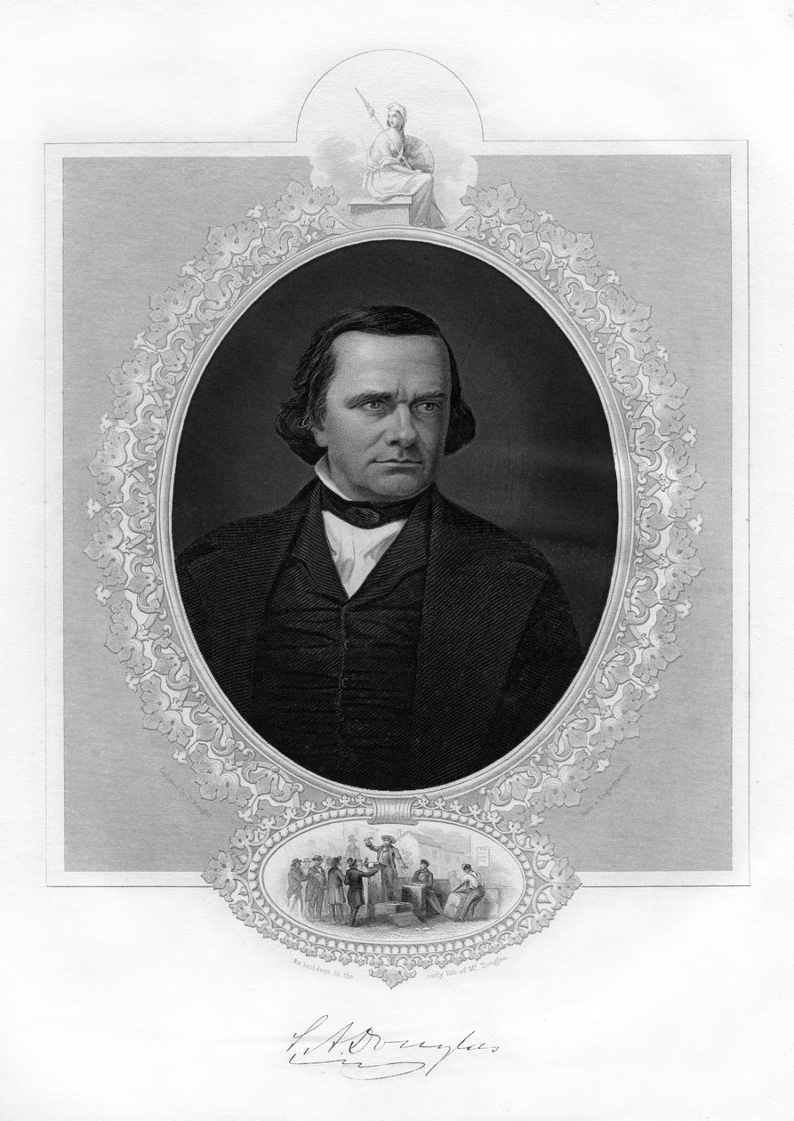 Stephen A Douglas, amerikansk politiker, 1862-1867 af Unbekannt