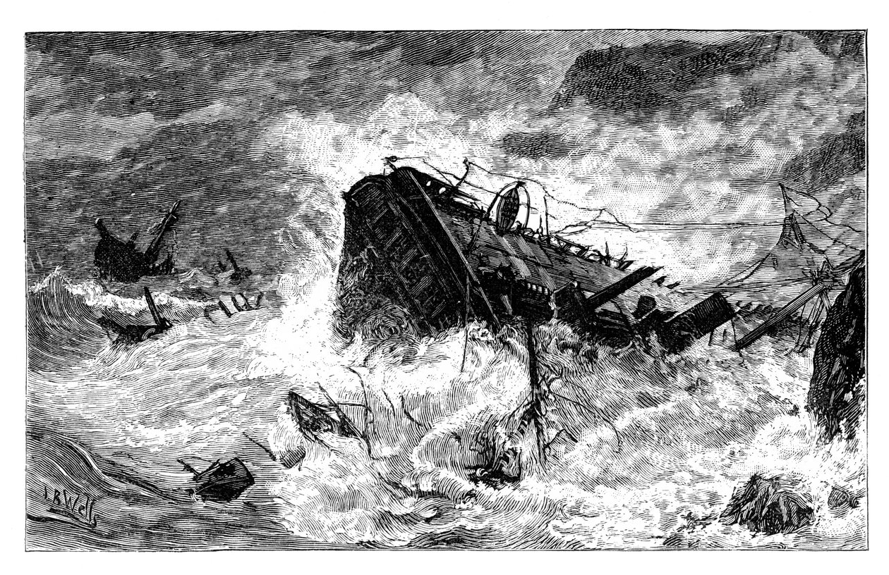 Storm, Balaclava, Ukraine, c1888 af Unbekannt