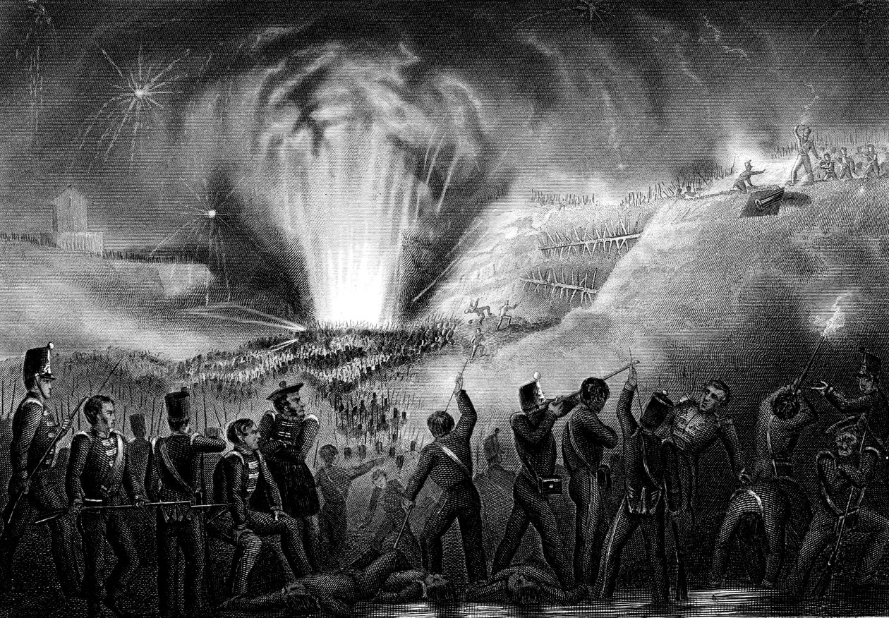 Stormning af Badajoz, Spanien, halvøkrig, 6. april 1812 af Unbekannt