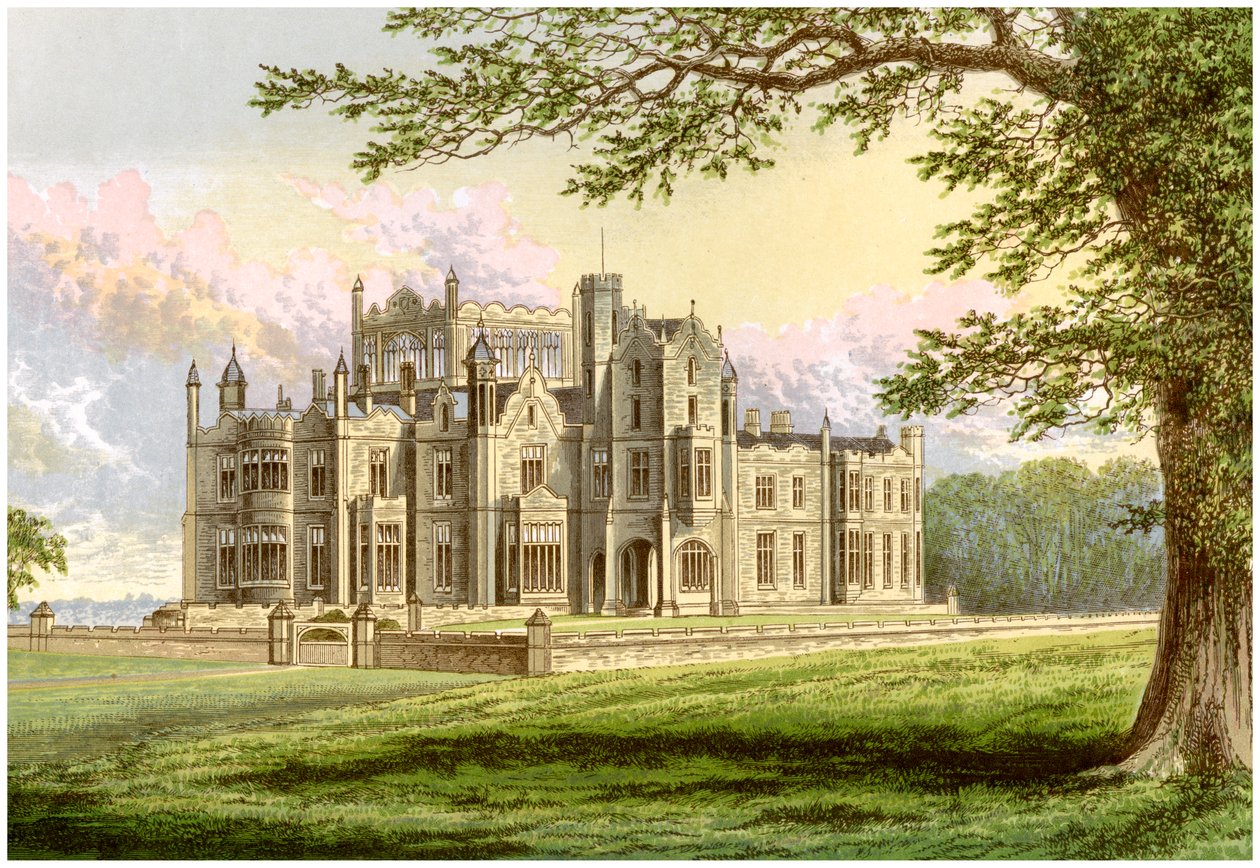 Stourton, Yorkshire, hjemsted for Lord Stourton, c1880 af Unbekannt