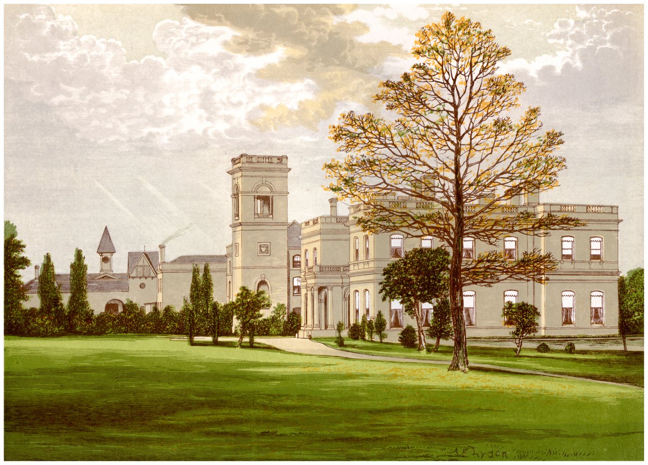 Stowlangtoft Hall, Suffolk, hjemsted for familien Wilson, c1880 af Unbekannt