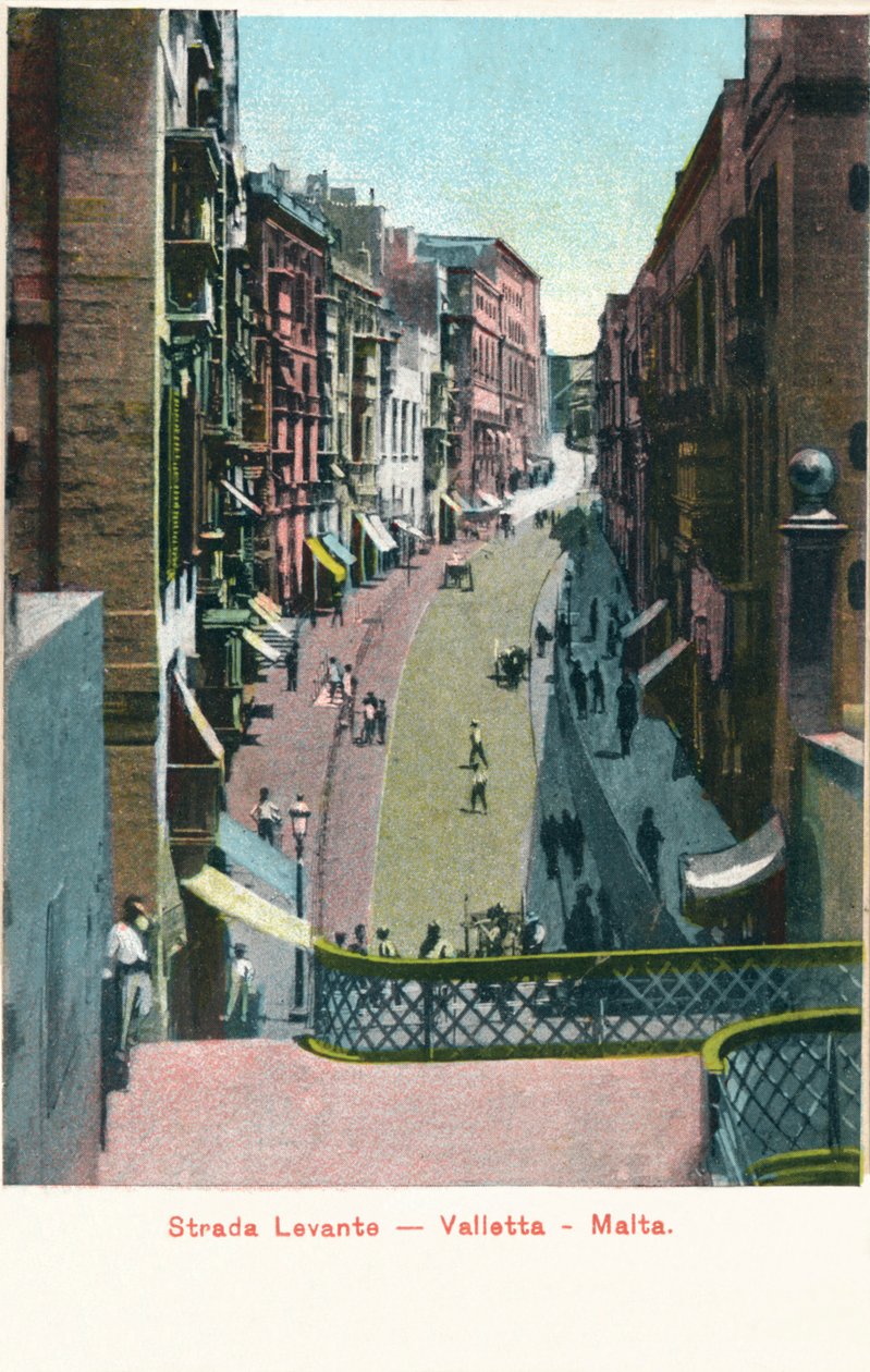 Strada Levante - Valletta - Malta, c1900 af Unbekannt
