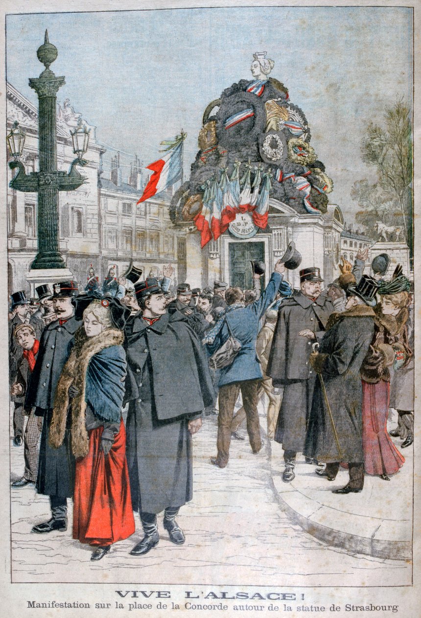 Strasbourg-statue, Place de la Concorde, Paris, 1904 af Unbekannt
