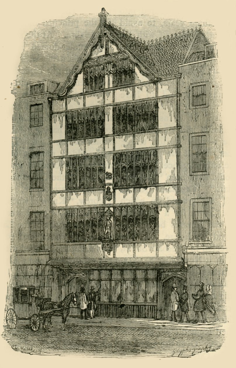 Street Front of Crosby Hall, c1872. af Unbekannt