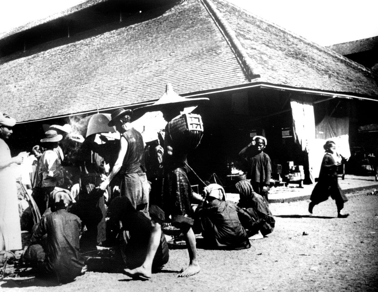 Gadescene, Saigon, 1900 af Unbekannt